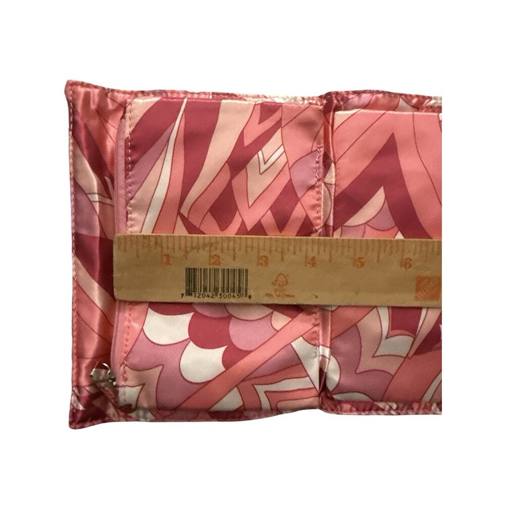 Avon Satin Jewelry Makeup Travel Trifold Tie Closure Zip Pouches 5X7 Folded - Picture 9 of 11